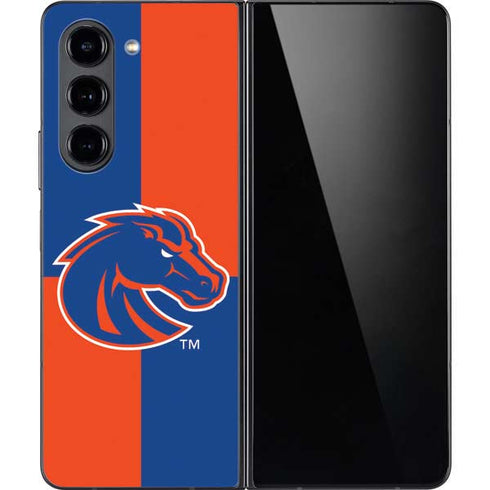 Boise State University Broncos Checkered Galaxy Z Fold5 5G Skin